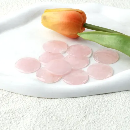 Rose Quartz Round Shape Natural Pink Quartz