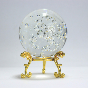 Esferas de burbujas de cristal transparente - 50 mm, 60 mm, 80 mm - para decoración