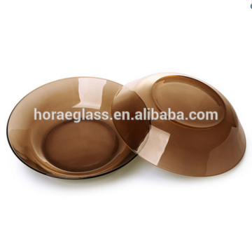 Promotional wholesale clear glass plate,glass plate for dinner,home decoration
