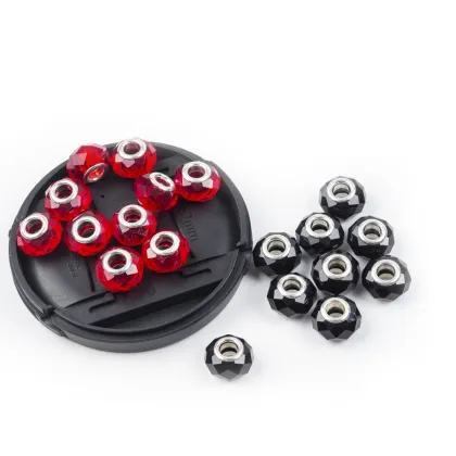 AliLeader 12 Colors Crystal Beads For Hair Braids Dreadlock Beads For Jewellery Making