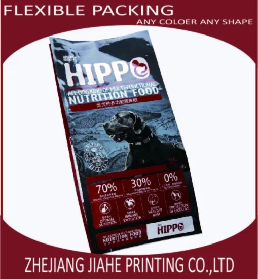 Jiahe 2kg 10kg Industrial Use and Accept Custom Order dry pet food packaging bag