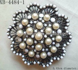 5.45cm diamond flower brooch with pearls and solid round beads,rhinestones brooch,brooch clip scarf,tie brooch jewelry bijoux