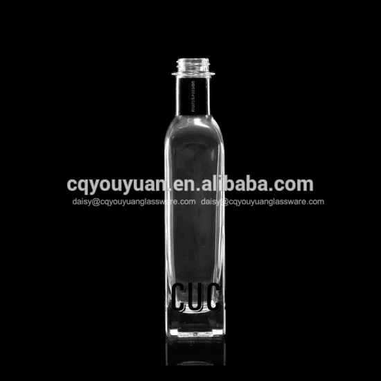 Different size 500ml glass olive oil bottle with screw top