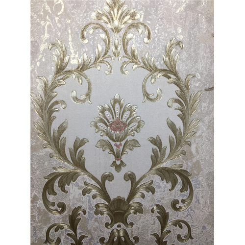 Damask vinyl PVC wallpaper for interior home decoration