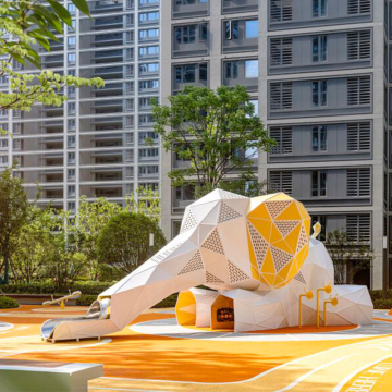 STARSKY Elephant Theme Slide Playground for Community Amusement Park