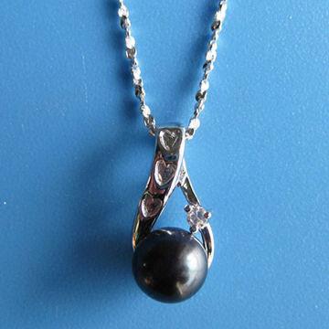 925 Sterling Silver Pendant, Fine Silver Jewelry Genuine Pearl, OEM Orders are Welcome