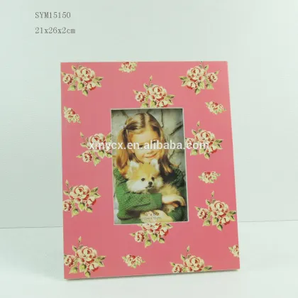 MDF Picture Frames Black Photo Frame with Butterflies