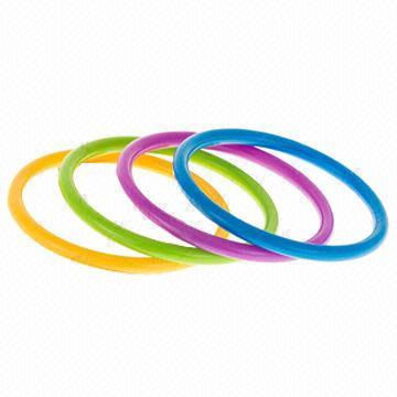 Colored Acrylic Bangle in Pink, Yellow, Green, Purple and Teal Color, Teenager's Favorite