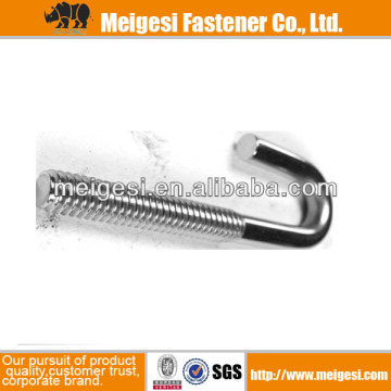 Manufacturer J bolt with square or DIN125 washer white zinc