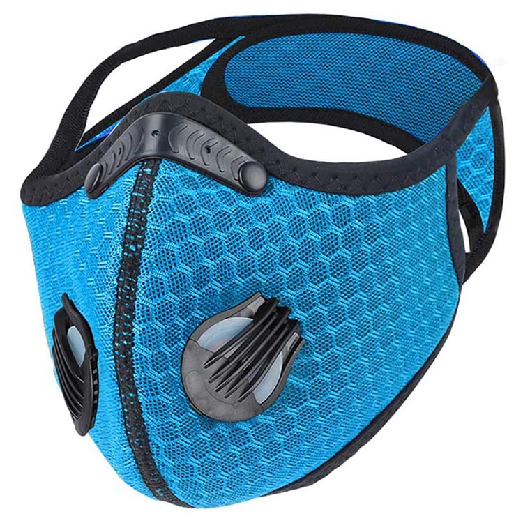 I-Washable Sport Face Mask Ehlungiwe Esikhundleni Esiphindwayo