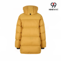 Jaqueta de inverno feminina com isolamento de caixa horizontal