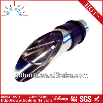 silicone rubber wine bottle stopper with wine pourer