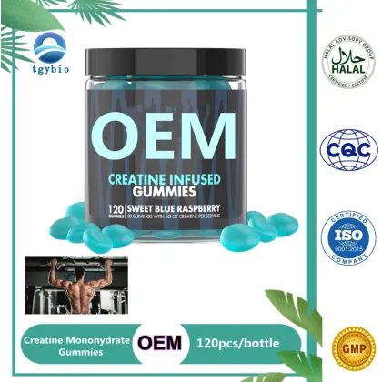 OEM Blue Raspberry Flavor Creatine Monohydrate Gummies