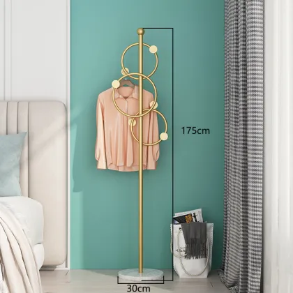 Modern Small Metal Floor Coat Rack Stand