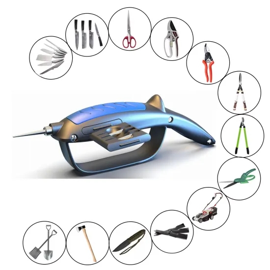 Professional Multi-Function Tungsten Carbide Blade Sharpener: Garden Tool, Pruner & Kitchen Knife Sharpener