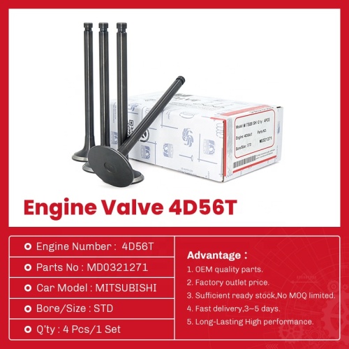 صمام المدخول والعادم 4D56-T MD0321271 لـ Mitsubishi