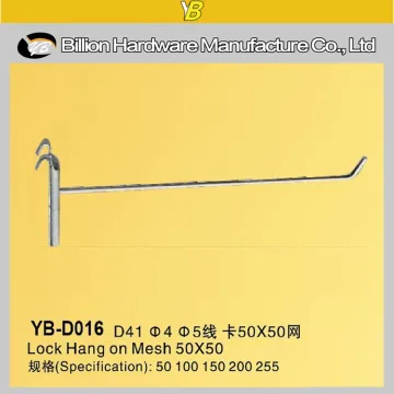 high quality supermarket hanging display hook gridwall hook for display