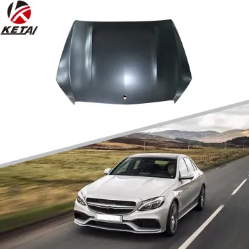 Aluminum Hood Car Part C63 Style Sheet Metal Stamping for BENZ W205 C205 2015-2021