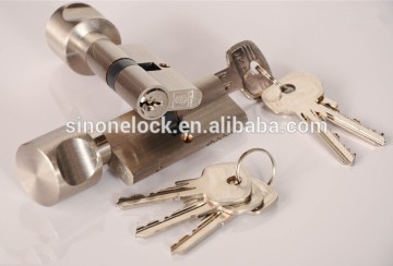 Hot sale SINONE PC02 Brass Euro Double Cylinder Lock/euro profile cylinder lock/EN1303:2005/Guaranteed for 5 years