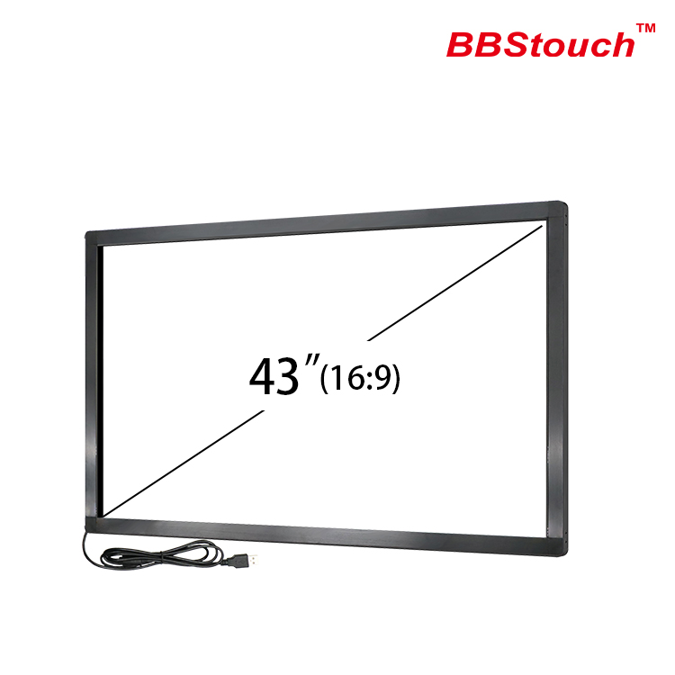 Ir Touch Frame ကို ၂၀ မှတ် ၄၃ လက်မတပ်ဆင်ပါ