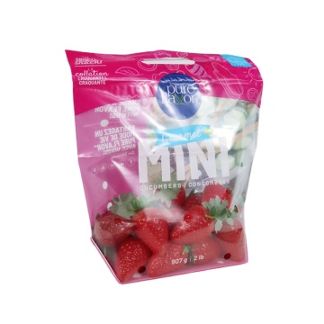 Túi khóa Zip có thể tái sử dụng với các lỗ thông hơi bao bì tốt nhất cho trái cây và rau, túi nhựa lưu trữ
