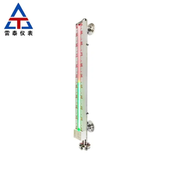 Flange connected two-color liquid level gauge