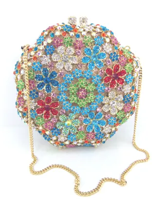 Crystal Diamante Evening bag Clutch Purse Party Clutch Bag