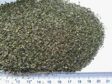 green tea fannings, green tea dust, teabag cut size