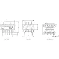 EI Tipo 4.25VA 230VAC Transformador encapsulado de montaje de PCB