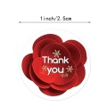 Thank you greeting sticker labels