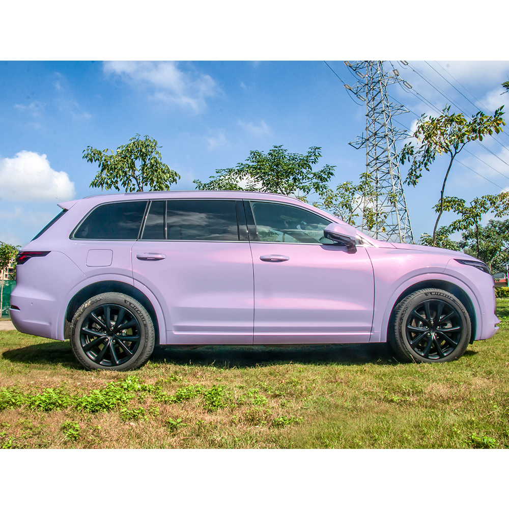 Liquid Metal Colorful Purple Car Wrap