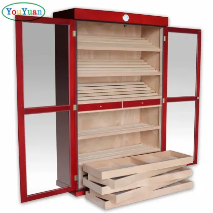 Spanish Cedar Wood Electric Cigar Humidors Cabinet for 4000 Cigars