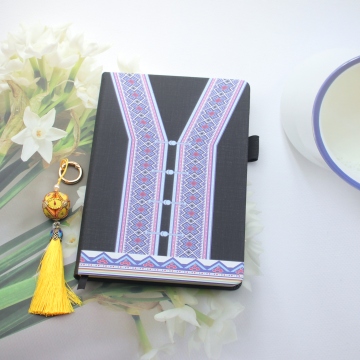 Custom Multicolor A5 Leather Journal Planner with Logo