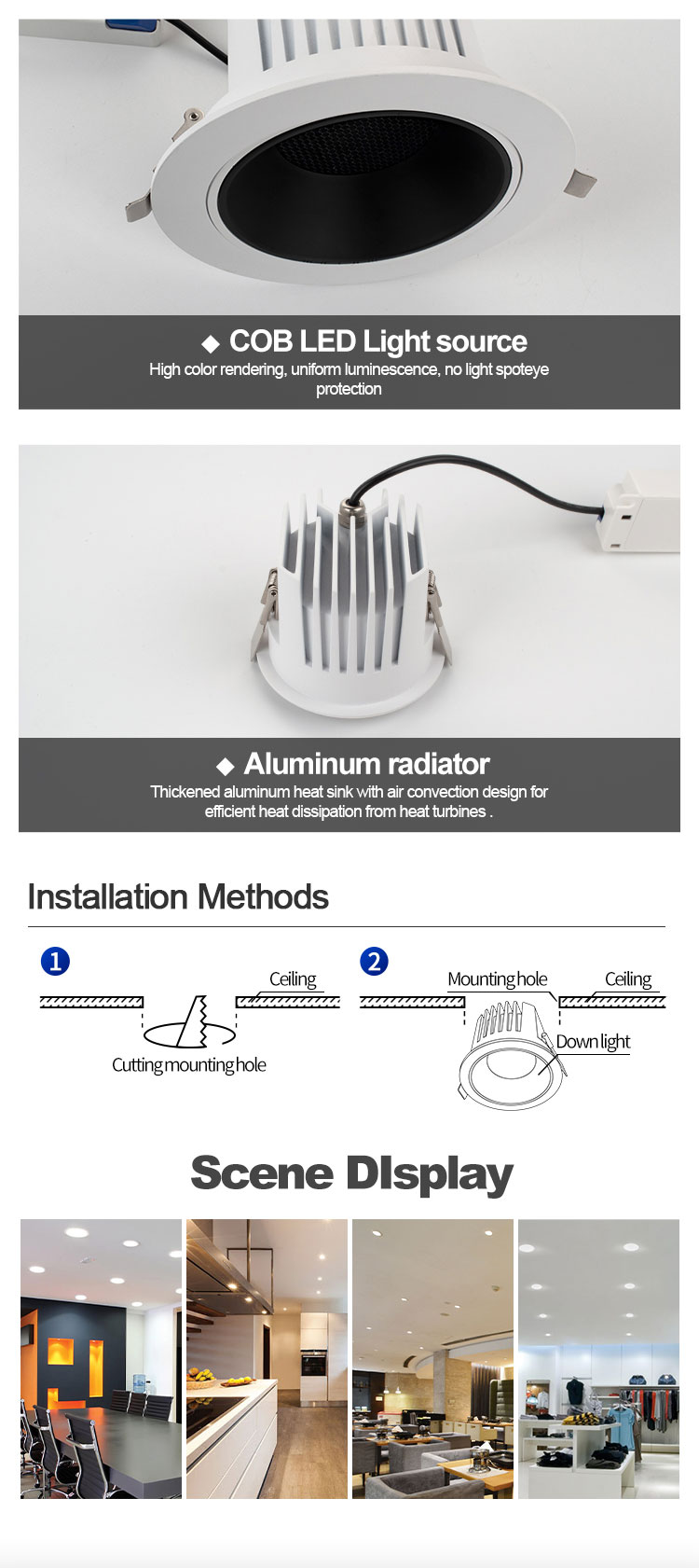 Adjustable Angle Downlight