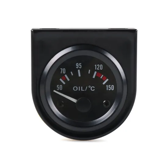 2" 52mm Oil Temperature Gauge with 50~150°C Range: Auto Oil Temperature Indicator for Cars with White LED Display