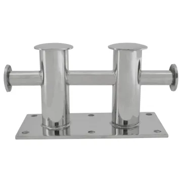 316 Stainless Steel Heavy Duty Double Horn Bollard Cleat for Marine Boat Trailer Mooring