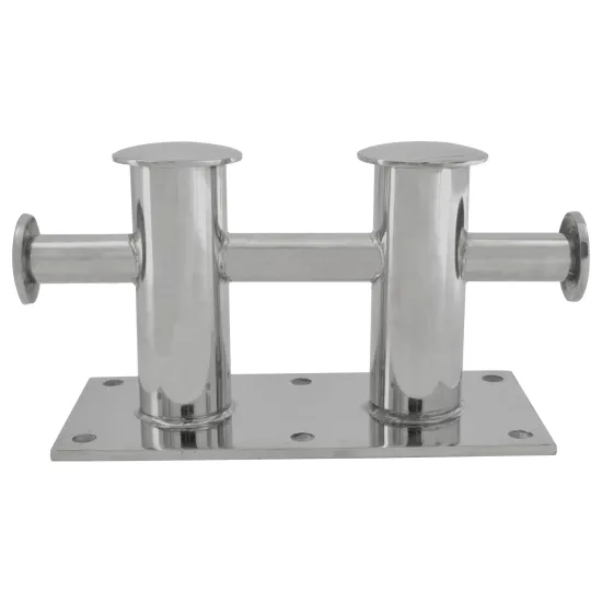 316 Stainless Steel Heavy Duty Double Horn Bollard Cleat for Marine Boat Trailer Mooring