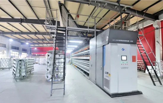 POY to spandex one step machine