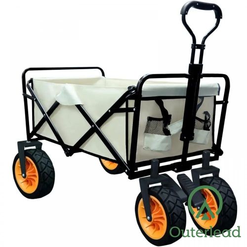  double folding wagon Portable Utility Collapsible Wagon All Terrain Wheels Supplier