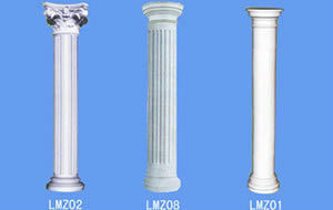 Exterior Fiberglass Decorative Roman Columns Corrosion Resistance