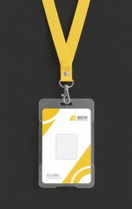 PVC Lanyard Badge Holder