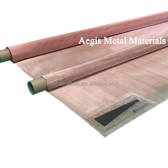 Copper Mesh Sizes: 40 to 500#