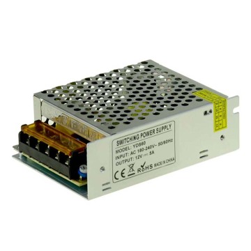 Fuente de alimentación conmutada LED de 60W 12V 5A