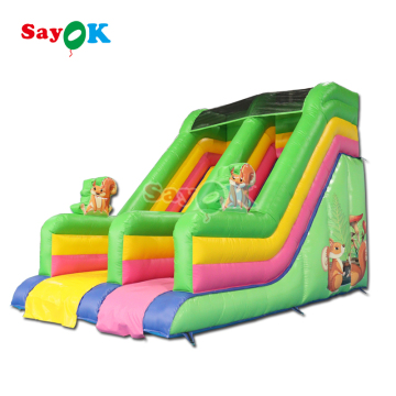 Outdoor Commercial Inflatable Rainbow Water Slide for Kids