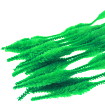 Dacron Bouldy Chenille Stem For Kids Education Green