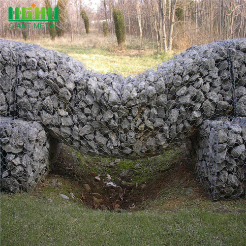 Gabions Hộp nhúng mạ kẽm Gabion kích thước lưới