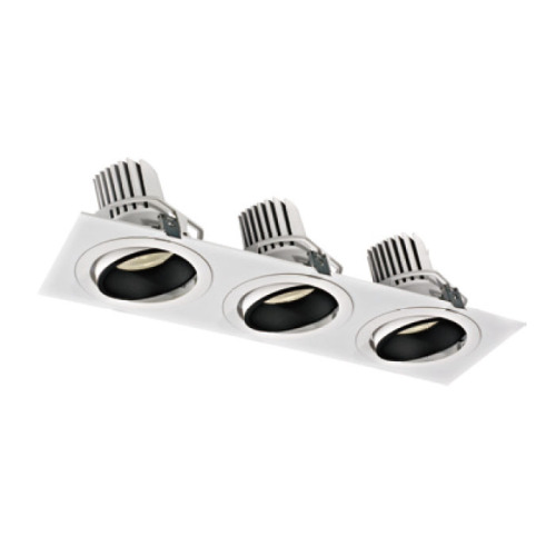 LEDER Commerciële innovatieve 38W*3 LED-downlight