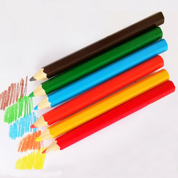 Mini 3.5 inch Wooden Color Pencil Set - 6 Pcs Coloring Set for Kids