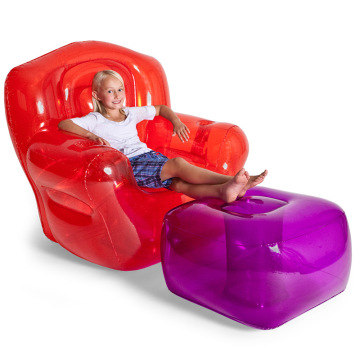 Child Air Couch Bubble Chair - Inflatable Lounge Sofa in Pink, Blue, or Green