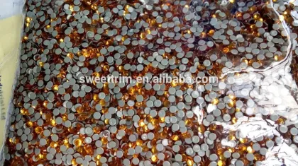 super shiny topaz hot fix rhinestone